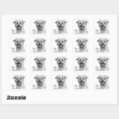 Sticker Carré Définition d'un chien (Feuille)