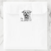 Sticker Carré Définition d'un chien (Sac)