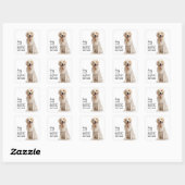 Sticker Carré Définition d'un chien (Feuille)