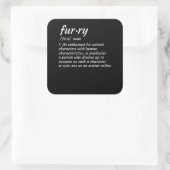 Sticker Carré Définition Fandom Furries Design Cosplay (Sac)