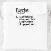 Sticker Carré Définition fasciste (Sac)