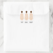 Sticker Carré Déformité de la colonne vertébrale (Sac)