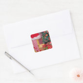 STICKER CARRÉ DÉGAGER L'ARBRE NOËL (Enveloppe)