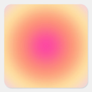 Sticker Carré Dégradé Abstrait du coucher de soleil