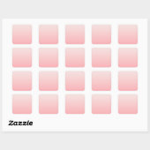 Sticker Carré dégradé rose doux (Feuille)