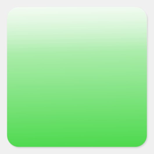 Sticker Carré dégradé vert à blanc #00cc00 (Devant)