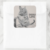 STICKER CARRÉ DEGU LIFE (Sac)