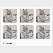 STICKER CARRÉ DEGU LIFE (Feuille)