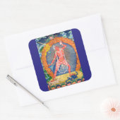 Sticker Carré Déité bouddhiste tibétaine de Vajrayogini (Enveloppe)