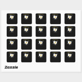 Sticker Carré Déjeuner d'abord (Feuille)