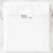 Sticker Carré Delco Lifestyle (Sac)