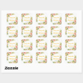 Sticker Carré Delicate Soft Floral Romantic Blush Hibiscus  (Feuille)