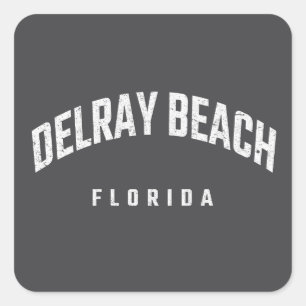 Sticker Carré Delray Beach Floride FL