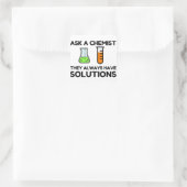 Sticker Carré Demander un chimiste (Sac)