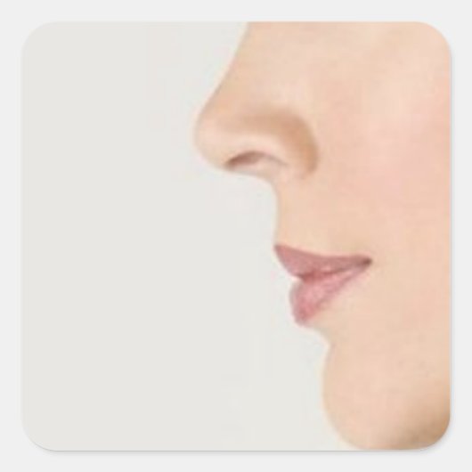 Sticker Carré Demi-face (Devant)