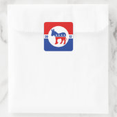 Sticker Carré démocrate Donkey (Sac)