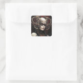 Sticker Carré Demon Queen Imaginaire Art (Sac)