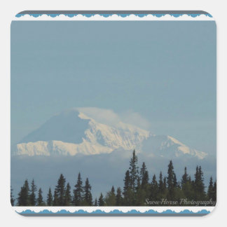 Sticker Carré Denali ~ Alaska