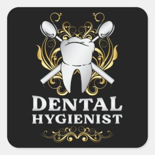 Sticker Carré Dentiste Dentaire Dents Dents Dentistère Dentistèr