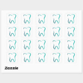 Sticker Carré Dentistère dentaire Image Médicale (Feuille)