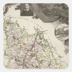 Sticker Carré Département De Vienne