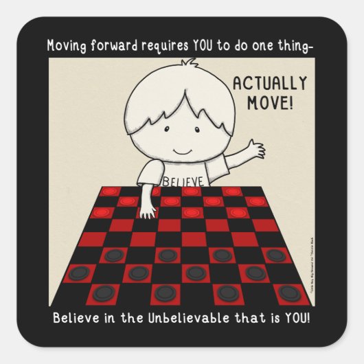 Sticker Carré Déplacer (Devant)