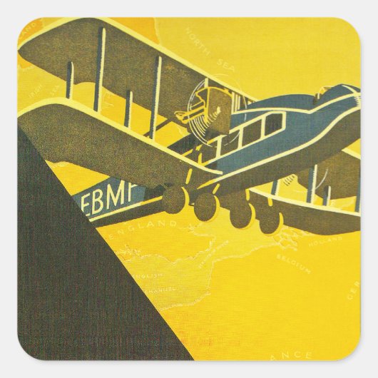 Sticker Carré Déplacer avec les heures (Devant)