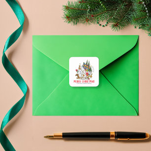 Sticker Carré Dépouille de course Grinch & Max