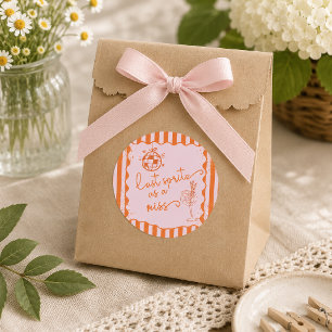 Sticker Carré Dernier Spritz en tant que Mademoiselle Bacheloret