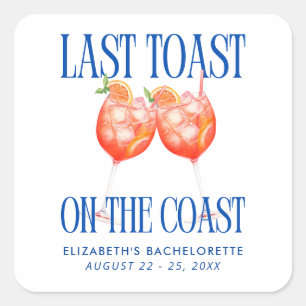 Sticker Carré Dernière Toast sur la Côte Aperol Spritz Enterreme