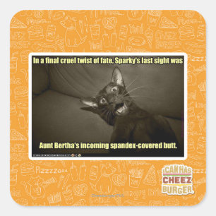 Sticker Carré Dernière vue de Sparky