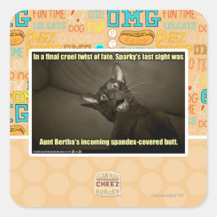 Sticker Carré Dernière vue Sparky