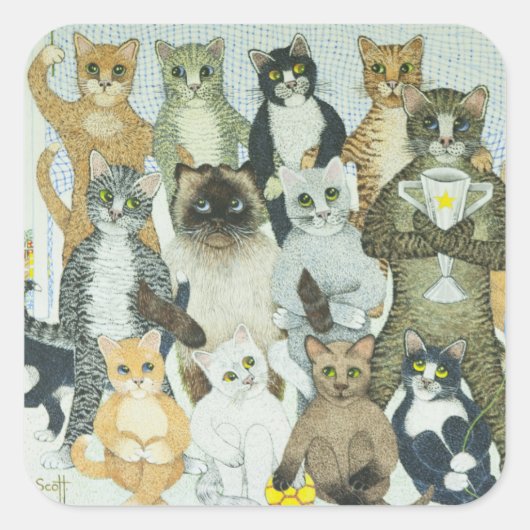 Sticker Carré Des moyens gagnants (Devant)