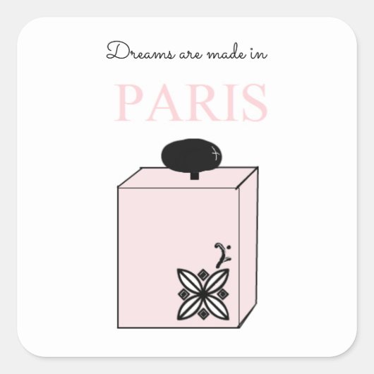 Sticker Carré Des Rêves À Paris (Devant)