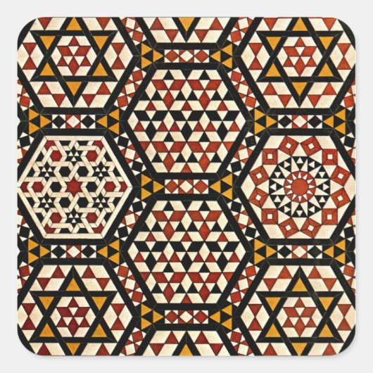 Sticker Carré Design arabe #12 à Emporio Moffa (Devant)