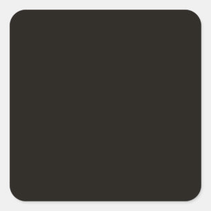 Sticker Carré Design de couleur de base en noir lisse