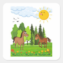 Design de petits chevaux pour les enfants