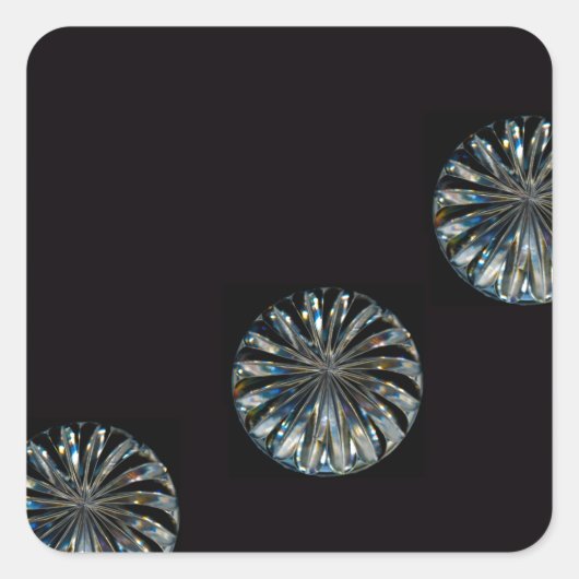 Sticker Carré Design irlandais - La collection Crystal (Devant)