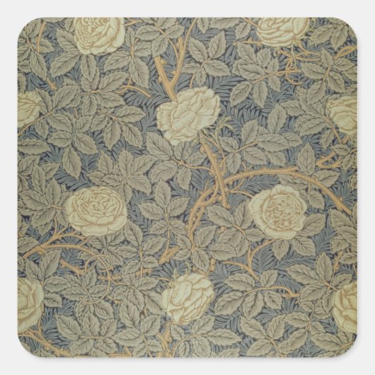 Sticker Carré Design "Rose" (Devant)