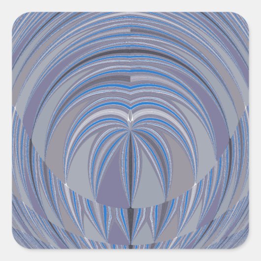 Sticker Carré Design sans couture du grand coeur (Devant)