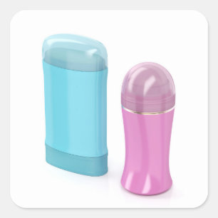 Sticker Carré Désodorisants antisudorifiques roulés et collants