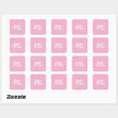 Sticker Carré Désolé pour ce que mon visage a dit (Feuille)
