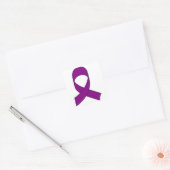 Sticker Carré Dessin de ruban violet (Enveloppe)