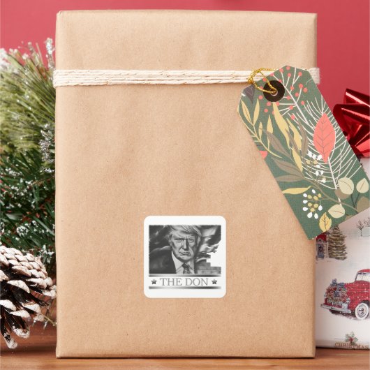 Sticker Carré Dessin Don Pencil (vacances)