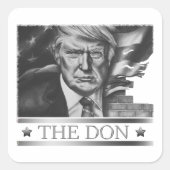 Sticker Carré Dessin Don Pencil (Devant)