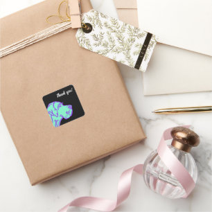 Sticker Carré dessin Great Dane