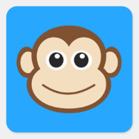 Dessin sur le visage de singe