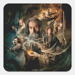 STICKER CARRÉ DESSINATION DES CARTES SMAUG™ 2