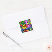 Sticker Carré Dessins animés (Enveloppe)