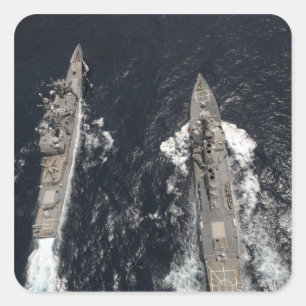 Sticker Carré destroyer de missiles guidés USS Gridley